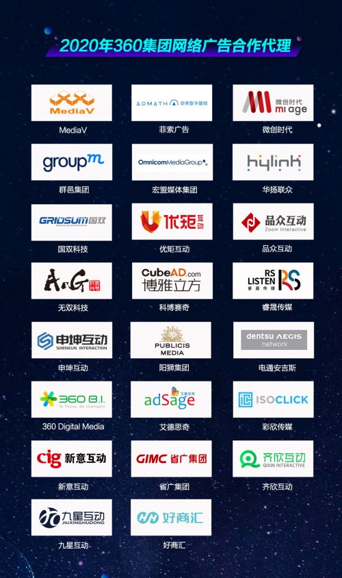 2020年360集團網絡廣告合作代理揭曉 多元化布局與數字營銷新生態
